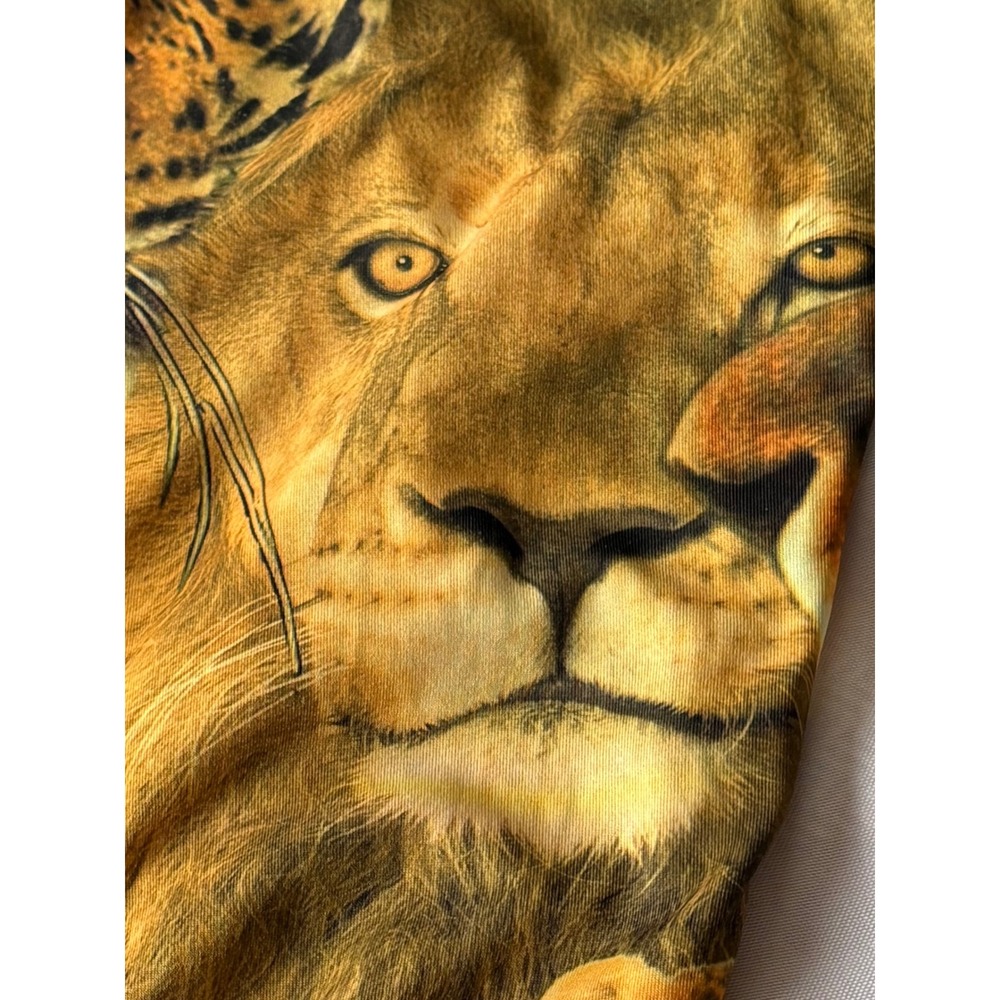 Freeze Safari Animal Print Leggings Womens L Tiger Lion Leopard Zebra Stretch‎